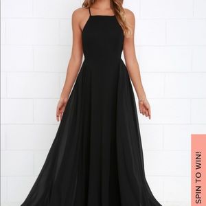 Lulu’s Black Maxi Dress
